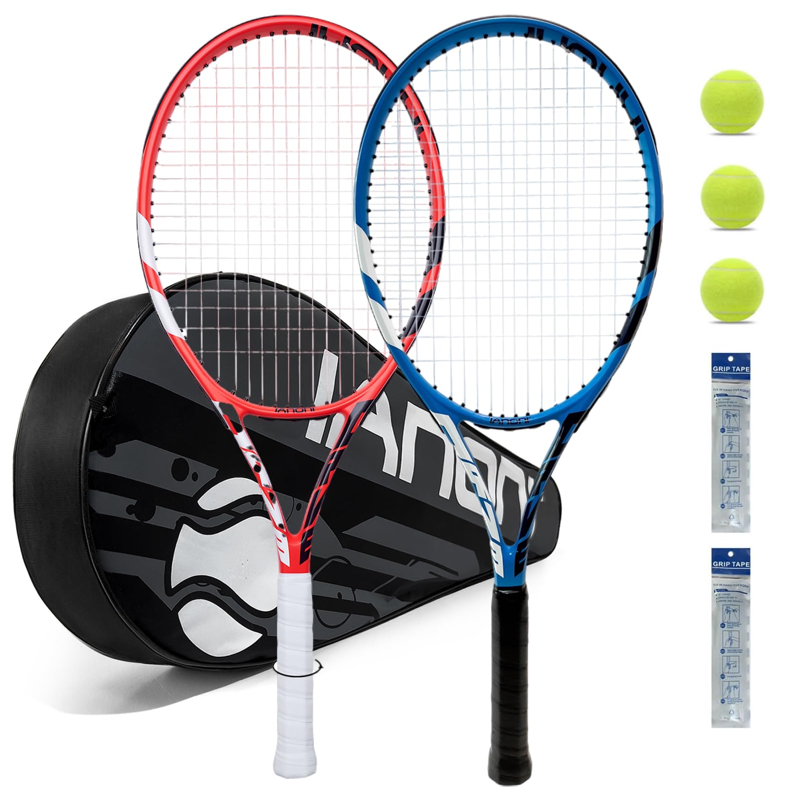 Amazon | 大人用テニスラケット ガット済み 27インチ テニスラケット